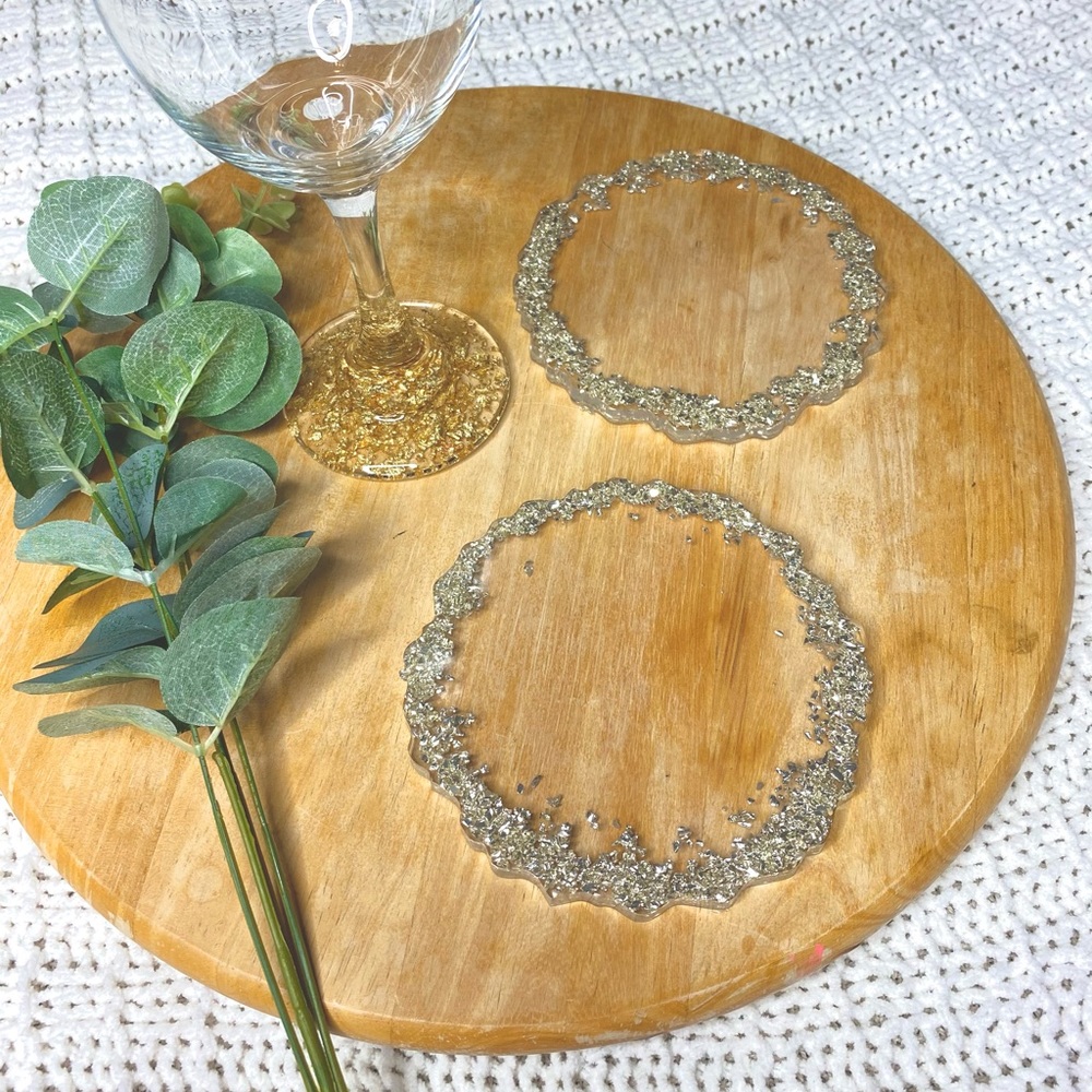 Rhinestone Coasters / Geode Coasters - Picture 3 of 11